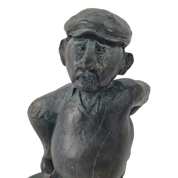 Vintage 70s-80s Big Belly 8" Golfer Statue Figure, Golfing Dad Grandpa Funny Day - Picture 5 of 8